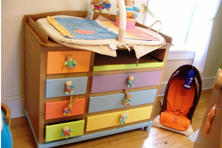commode à la crèche