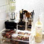 coffret de maquillage transparent
