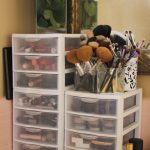 coffret de maquillage transparent