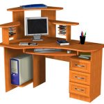 bureau d'ordinateur à faire soi-même en aggloméré