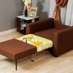 fauteuil-lit marron