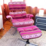 fauteuil avec repose-pieds lumineux