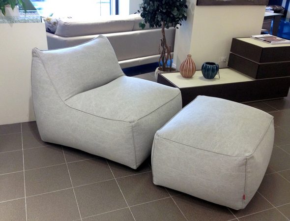 fauteuil avec pouf loft