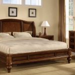 lit en bois massif pour la chambre