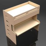 transformateur de lit avec un bureau