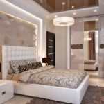 lit double chambre beige