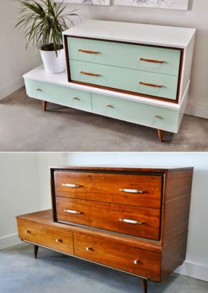 socle laqué a trouvé un tout nouveau look moderne