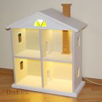 étagère avec lumière