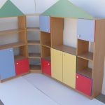 exemple d'une étagère d'angle