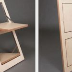 chaise pliante en contreplaqué
