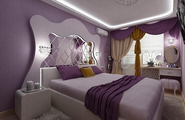 chambre avec miroir