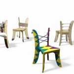 Chaise bricolage en contreplaqué pour bébé