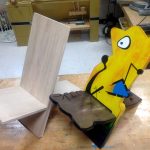 chaise en contreplaqué design