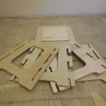chaises en contreplaqué