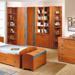 meubles en bois de chambre d'ado