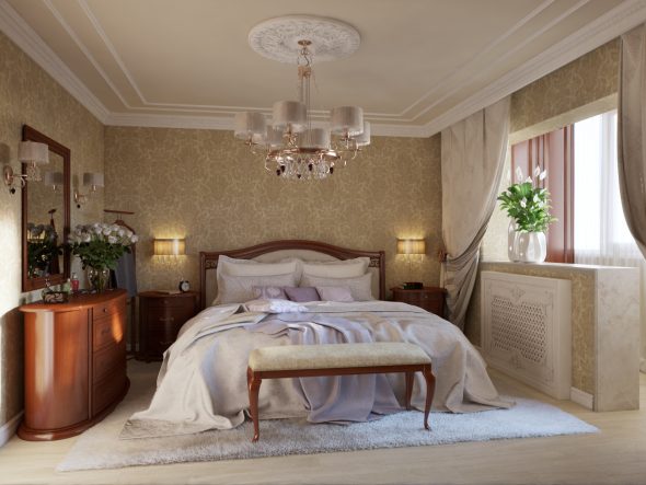 chambre avec lit