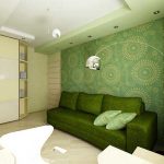 salon canapé vert