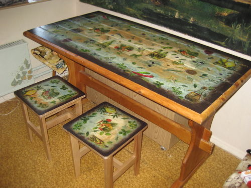 Découpage de table de cuisine