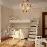 Chambre d'enfants pour deux enfants dans le style de la Provence