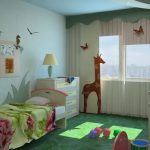 Chambre d'enfants pour l'option Feng Shui