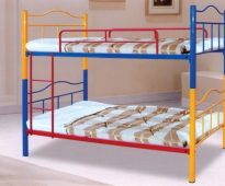 Lits superposés en métal pour enfants