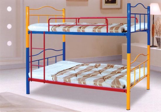Lits superposés en métal pour enfants