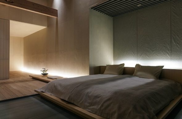 Design minimaliste de la chambre