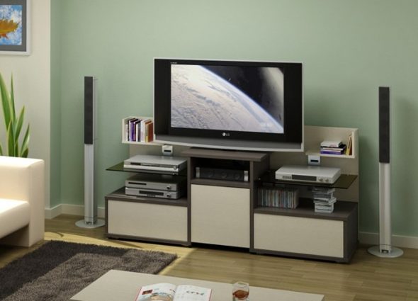 Support long pour un téléviseur grand écran