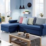 Salon intérieur en bleu