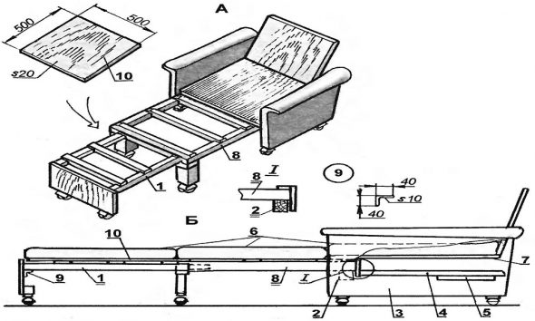 dessin de fauteuil