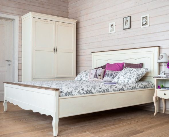 Lit 150x200 Blanc bonbon 9341S