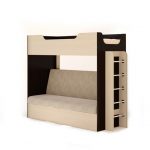 Lits superposés avec un canapé (sans matelas)