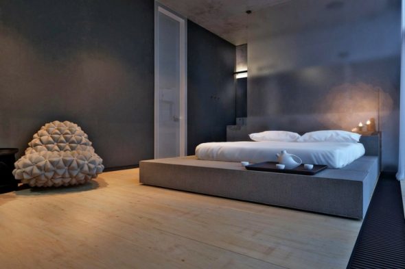 chaise de sac futuriste