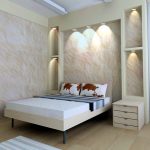 Niches de placoplâtre dans la chambre