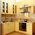meuble d'angle dans la cuisine
