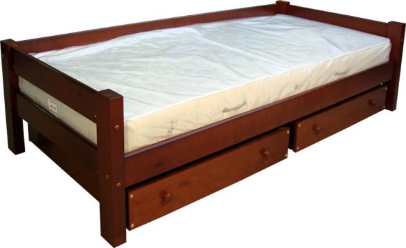 Lit simple avec matelas