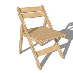 Présente une photo d'une chaise pliante