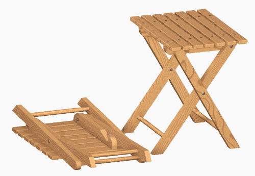 Chaise pliante simple faites-le vous-même