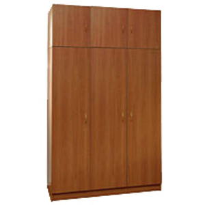 Armoire à trois feuilles avec mezzanine