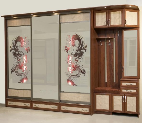 Armoire coulissante sur commande