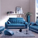 Couleur bleue sur la photo intérieure