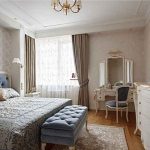 Design de chambre moderne dans un style classique.