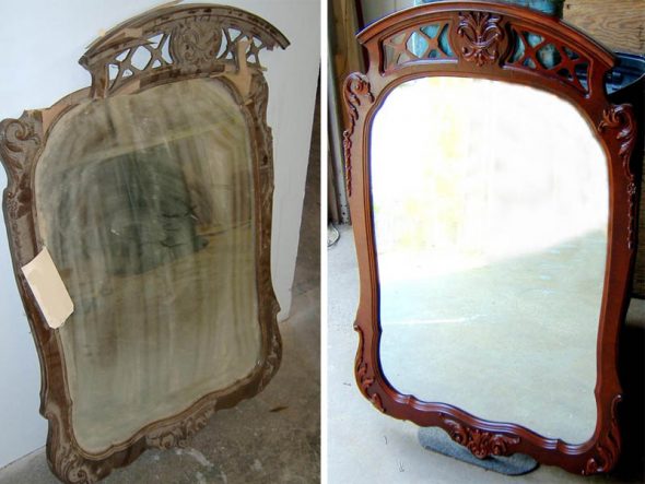Vieux miroir photo