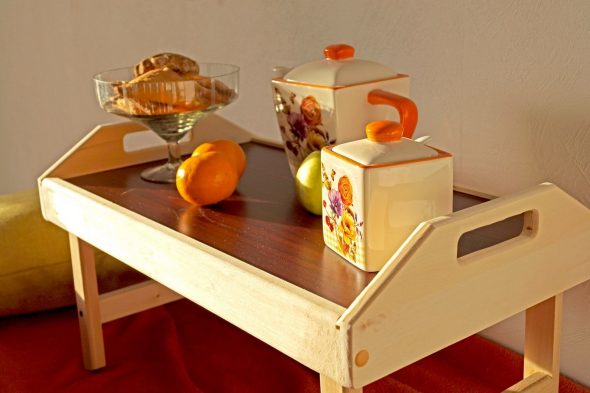 table de petit déjeuner