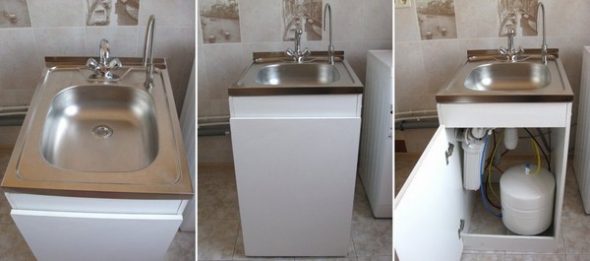 Cabinet pour la lessive