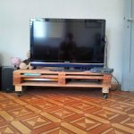 Support TV de la palette