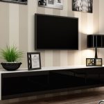 Table de chevet pour télévision avec tiroirs