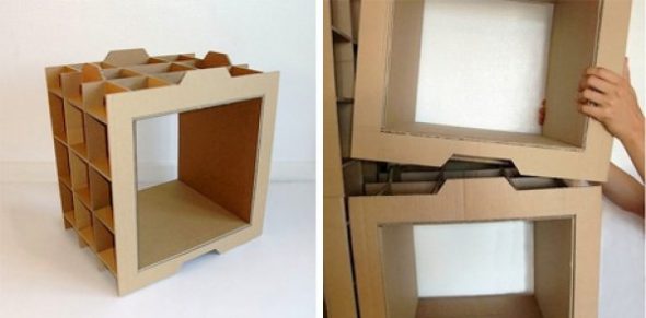 La structure entière se compose de blocs carrés séparés.