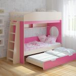 Letto estraibile per tre bambini Legenda