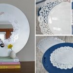 Miroir avec cadre peint - ajouré et élégant